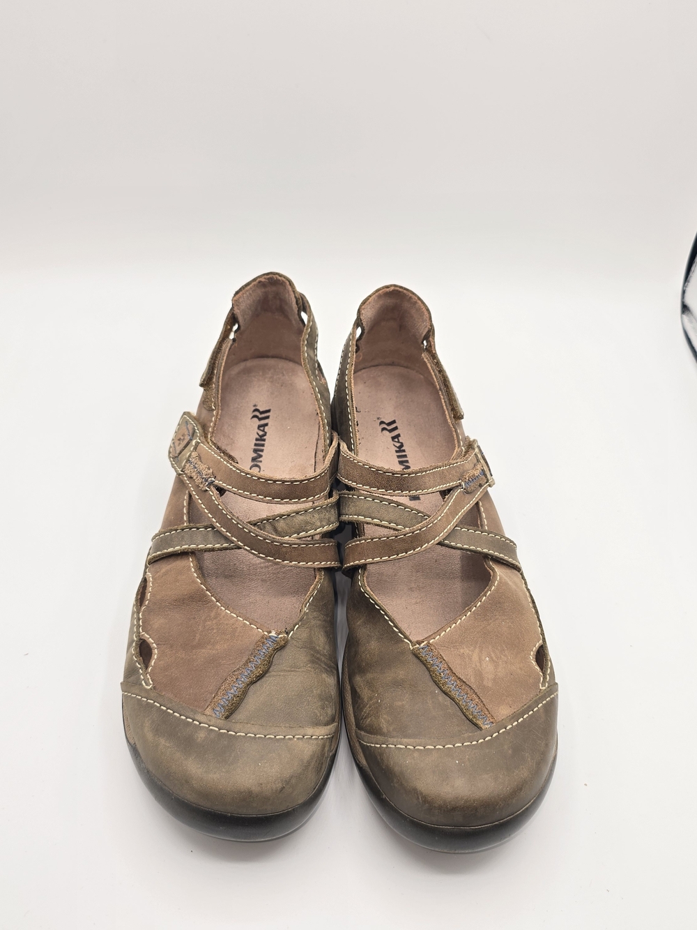 Romika Gino 04 Brown Leather Comfort Mary Jane Sandal Shoes (EU 40 / US 9)